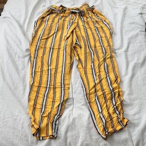 Yellow Striped Pants
